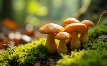 Chantrelles et girolles : comment les intégrer durablement à votre jardin ? Champignons de chanterelle et girolle dans la forêt verte